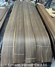 0.5mm Quarter cut Fumado Madeira de Carvalho Europeu Veneer 250cm comprimento Para móveis