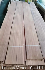 1 mm Móveis Sapele Madeira Veneer Sapelli Painel de corte plano Grau AA