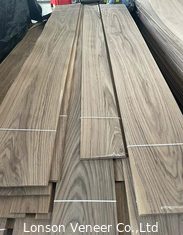 Corte em fatias Veneer de Nozes Americanas Natural A Grau Espessura 2mm Porta do Chão