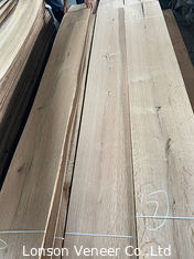 A planície do folheado da madeira de carvalho branco da umidade de 12% cortou a espessura de 2mm projetada