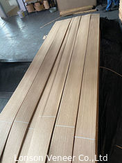 Veneer de madeira de carvalho branco de luxo, 0,45 mm de espessura, trimestralmente cortado/de grãos retos, para móveis/piso/porta/cabinete/caixote