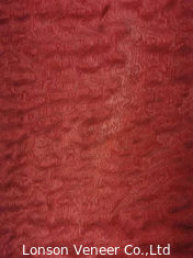 A madeira tingida vermelha de Sapelle Pommele folheia a largura de 10CM para o design de interiores