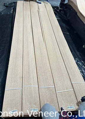 Quarter Cut American Red Oak Veneer Panel Porta de grau AAA espessura 0.50