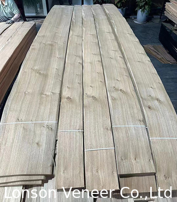 Espessura 0,50 mm Carvalho Branco Europeu Veneer Carvalho Nudo mercadorias em estoque 60.000/m2