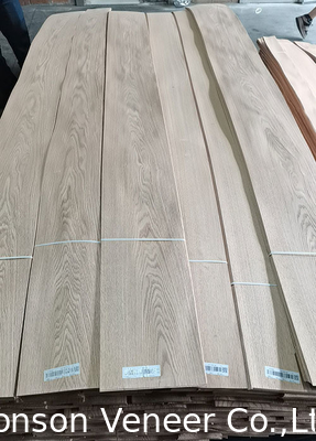Crown Cut American Red Oak Veneer Panel Grade AA Espessura 0,5 mm