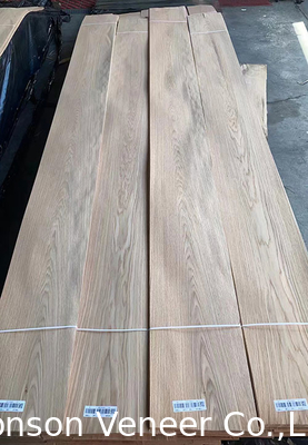 0.50mm White Oak Wood Veneer Painel de corte de coroa americana AAAGrade