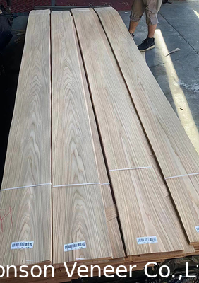 0.50mm White Oak Wood Veneer Painel de corte de coroa americana AAAGrade