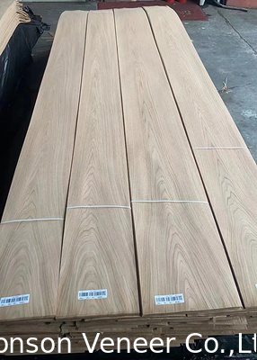 0.50mm White Oak Wood Veneer Painel de corte de coroa americana AAAGrade