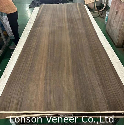 0.5mm Quarter cut Fumado Madeira de Carvalho Europeu Veneer 250cm comprimento Para móveis