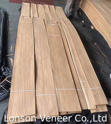 0.45 mm Finê de Madeira de Carvalho Branco para Portas de grau AA comprimento 120-220cm