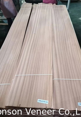 1 mm sapele Madeira Veneer Sapelli Painel de corte plano AA Grade Porta de móveis