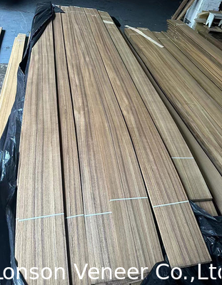 0.40MM Quarter Cut Burma Teak Wood Veneer para móveis de tábuas de luxo