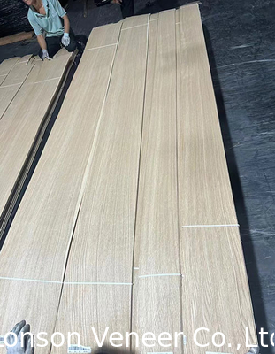 Lonson White Oak Wood Veneer Crown Cut Panel Grau A Espessura 2 mm