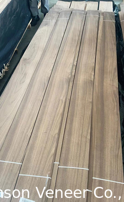 Corte em fatias Veneer de Nozes Americanas Natural A Grau Espessura 2mm Porta do Chão