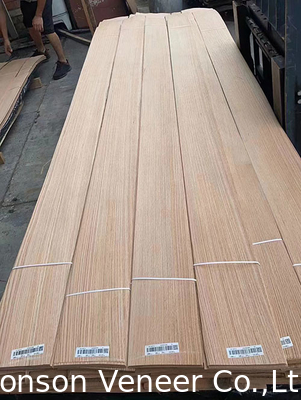 Quarter Cut Red Oak Veneer Panel Grade AAA espessura do mobiliário 0,5 mm