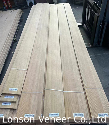 Quarter Cut Red Oak Veneer Panel Grade AAA espessura do mobiliário 0,5 mm