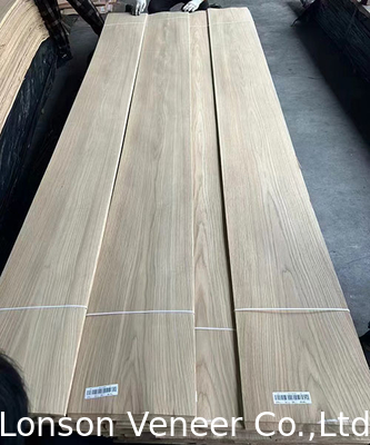 Veneer de carvalho branco americano natural de 0,4 mm 10 mm de largura Aplicar ao compensado